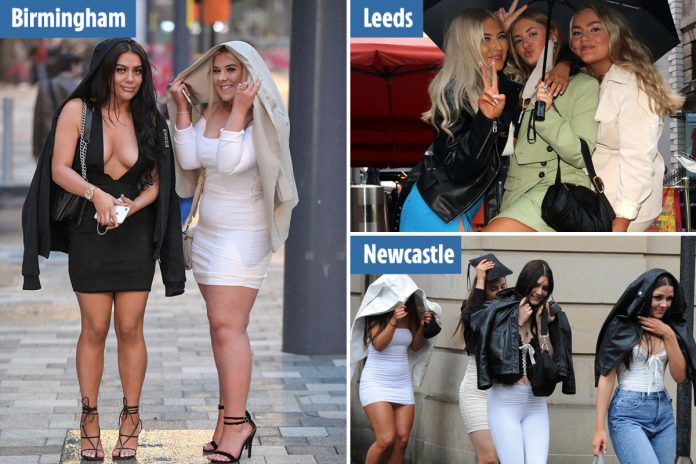 Thirsty punters came to town on the first Friday night when the indoor bars reopened after months of drinking outdoors

