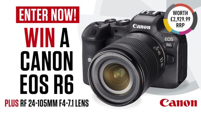 Win a Canon EOS R6 and a 24-105mm lens worth € 2,930!

